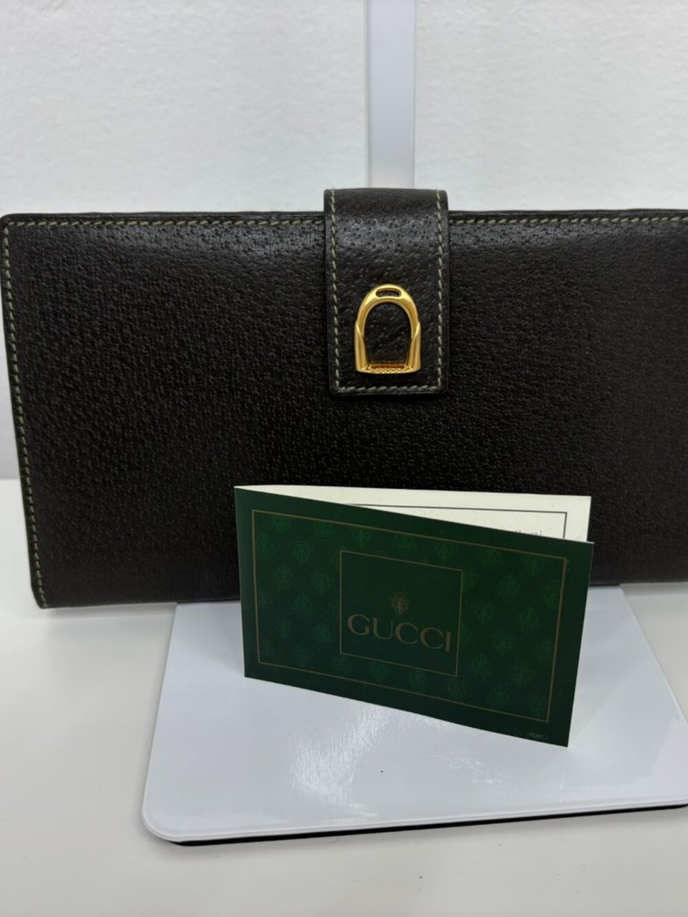 Vintage Gucci Leather Continental Long Wallet